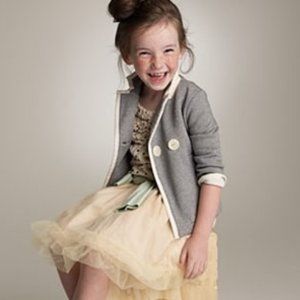 j.crew Crewcuts girls tipped trimmed soft blazer lined jacket 9 10  matching mom